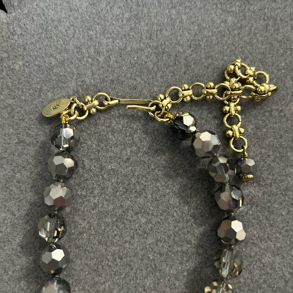 Heidi Daus Blue and Gold Statement Necklace - Picture 4 of 5